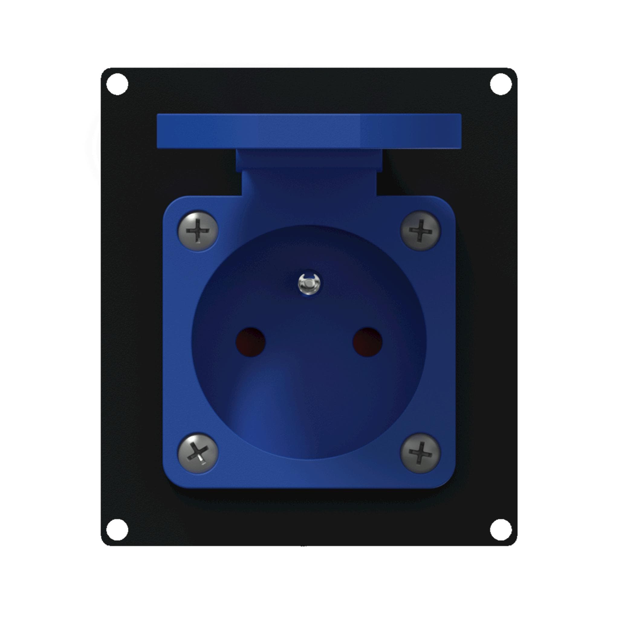 CASY 2 space with French schuko outlet IP44 Black version