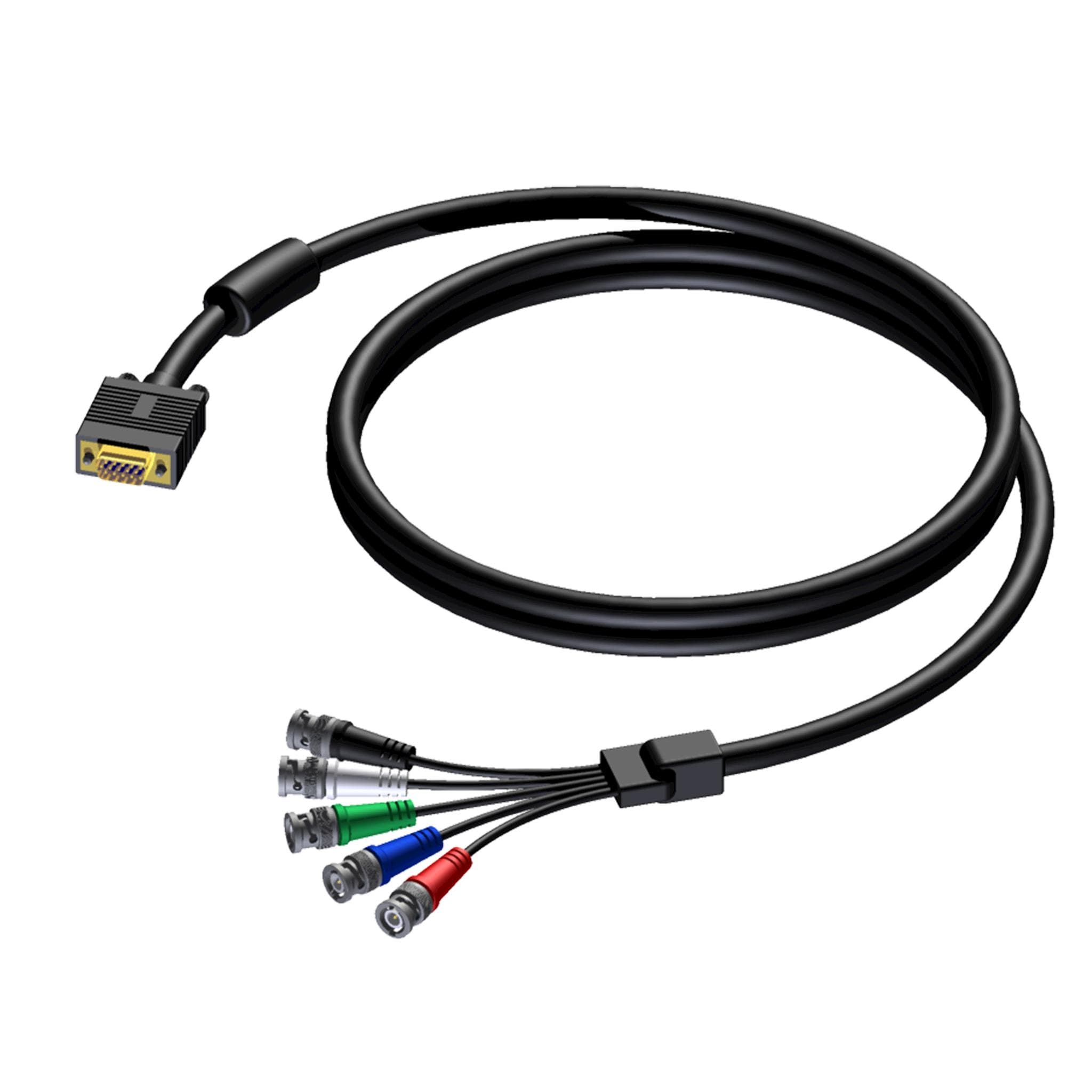 SVGA male - 5 x BNC male 20 meter - hanger