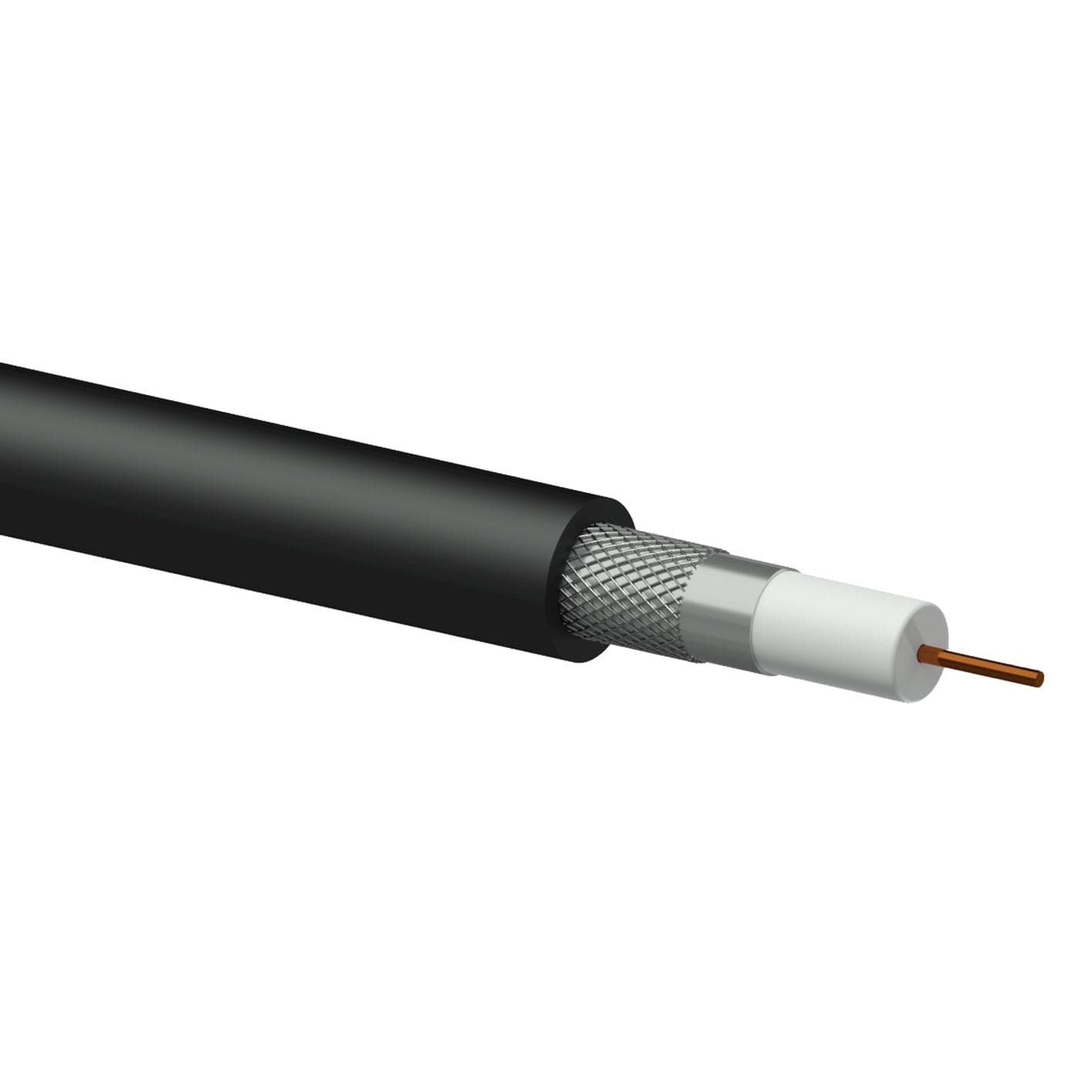 Coax video cable - RG59/U - solid 0.32 mm² - 22 AWG - FlamoFlex™ plastic reel