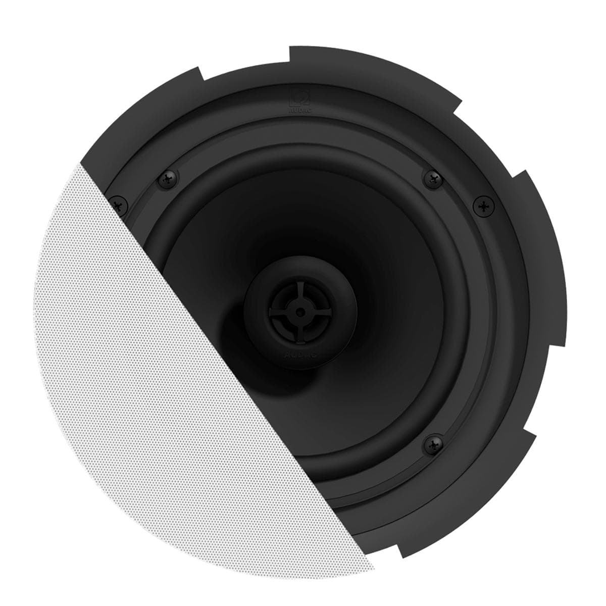 CIRA724/W QuickFit™ 2-way 6.5" ceiling speaker with TwistFix™ grill White version, 8? & 100V