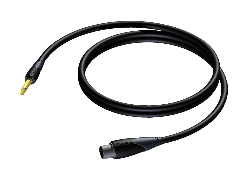 Loudspeaker cable - 6.3 mm Jack male - XLR female 10 meter