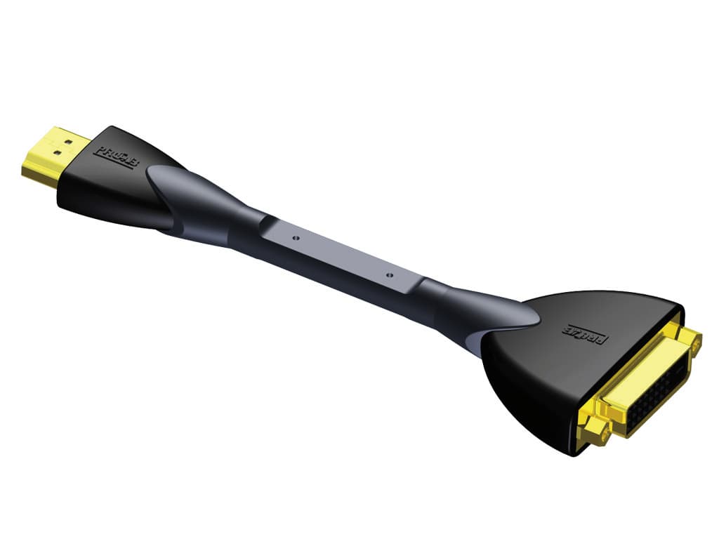 Adapter - HDMI male - DVI female - flexible