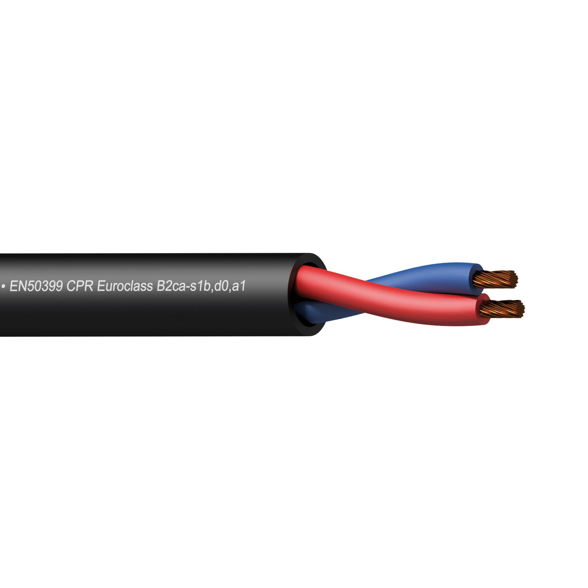 Loudspeaker cable - 2 x 4 mm² - 11 AWG - EN50399 CPR Euroclass B2ca-s1b,d0,a1