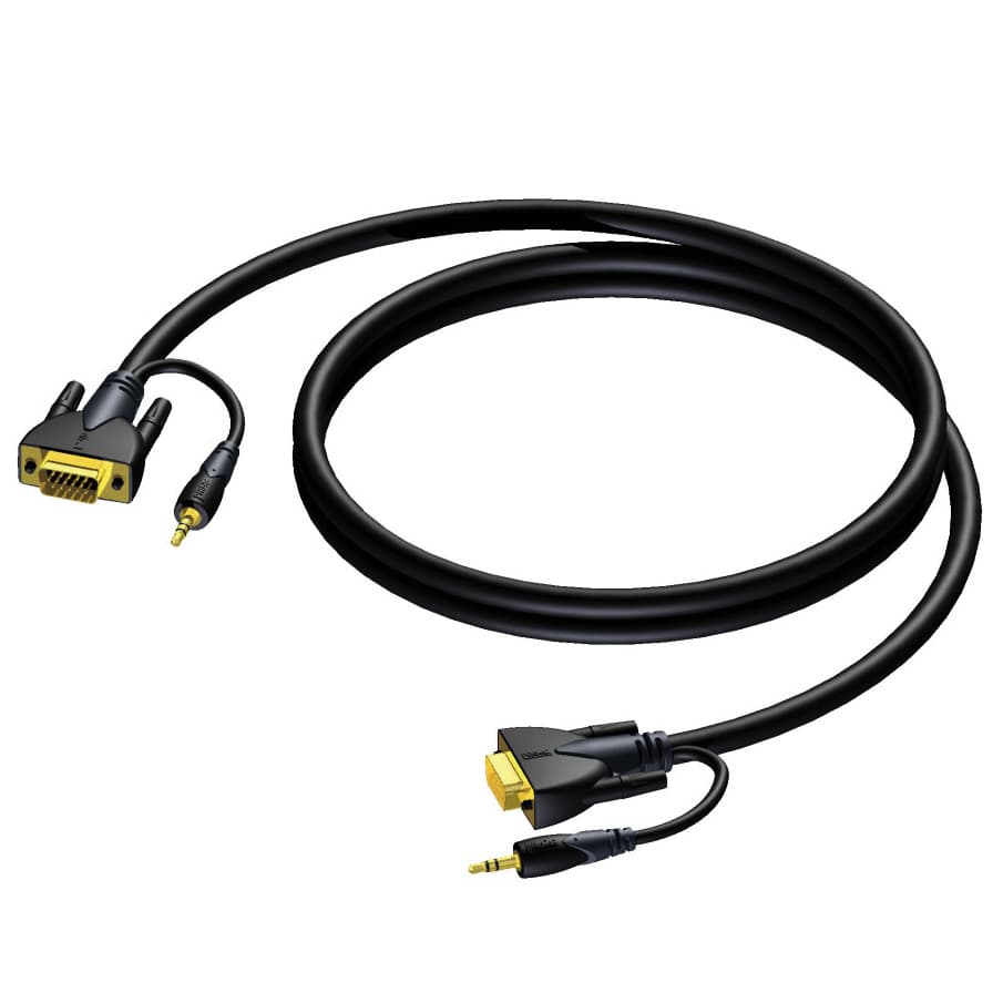 SVGA male & 3.5 mm Jack male stereo - SVGA male & 3.5 mm Jack male stereo 5 meter