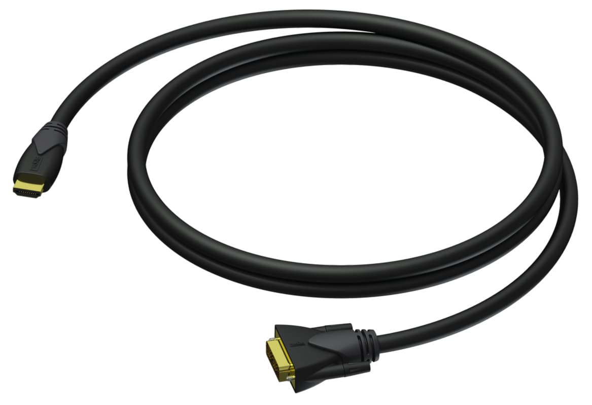 DVI D male - HDMI A male 1.5 meter - 24 awg