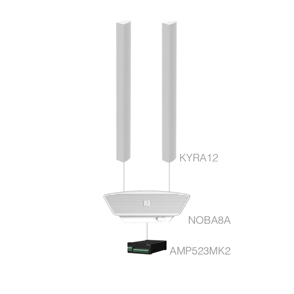 CONGRESS7.3+/W 2 x KYRA12 + NOBA8A + AMP523MK2 White
