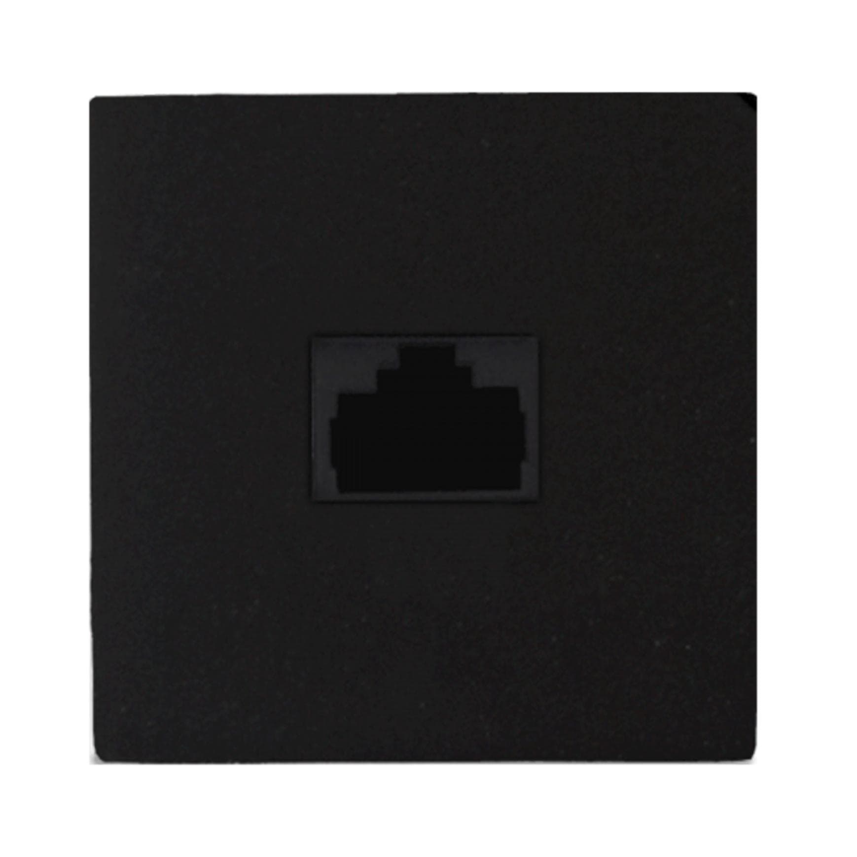 Connection plate RJ45 45 x 45 mm Black version