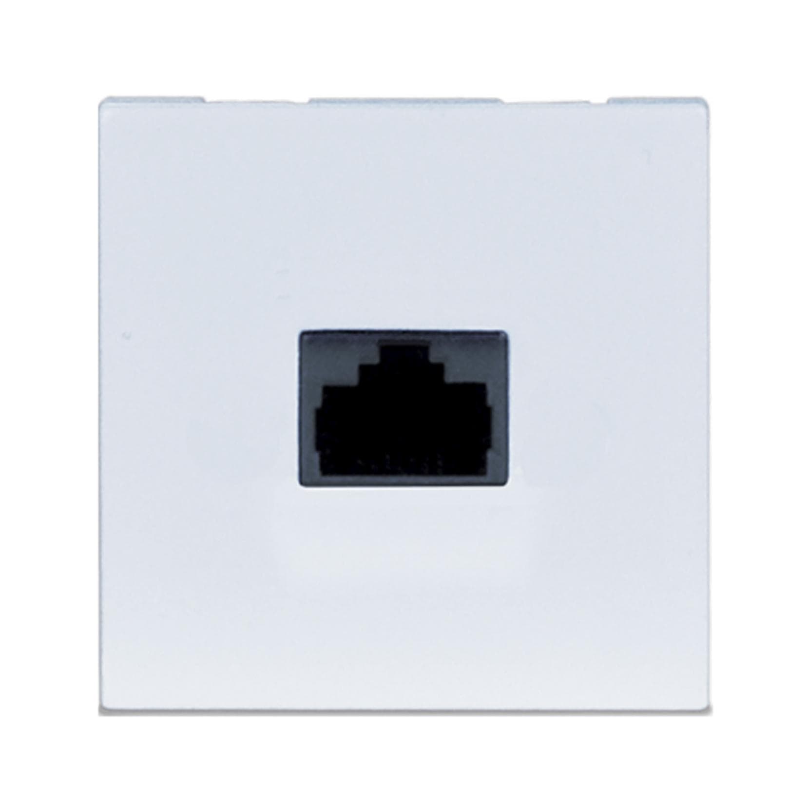 Connection plate RJ45 45 x 45 mm White version