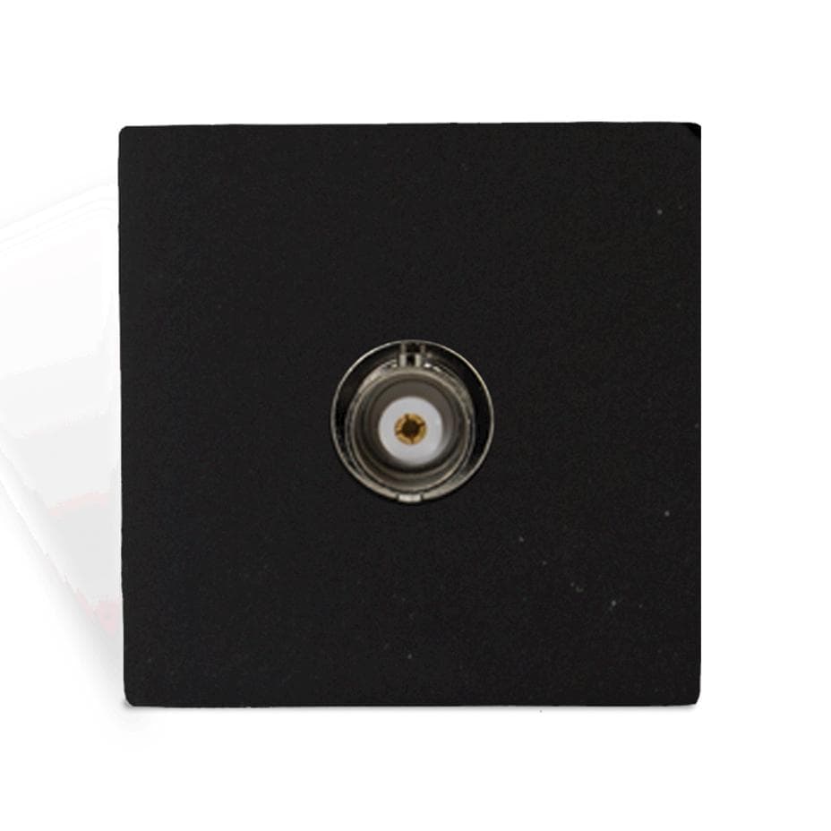 Connection plate BNC 45 x 45 mm Black version