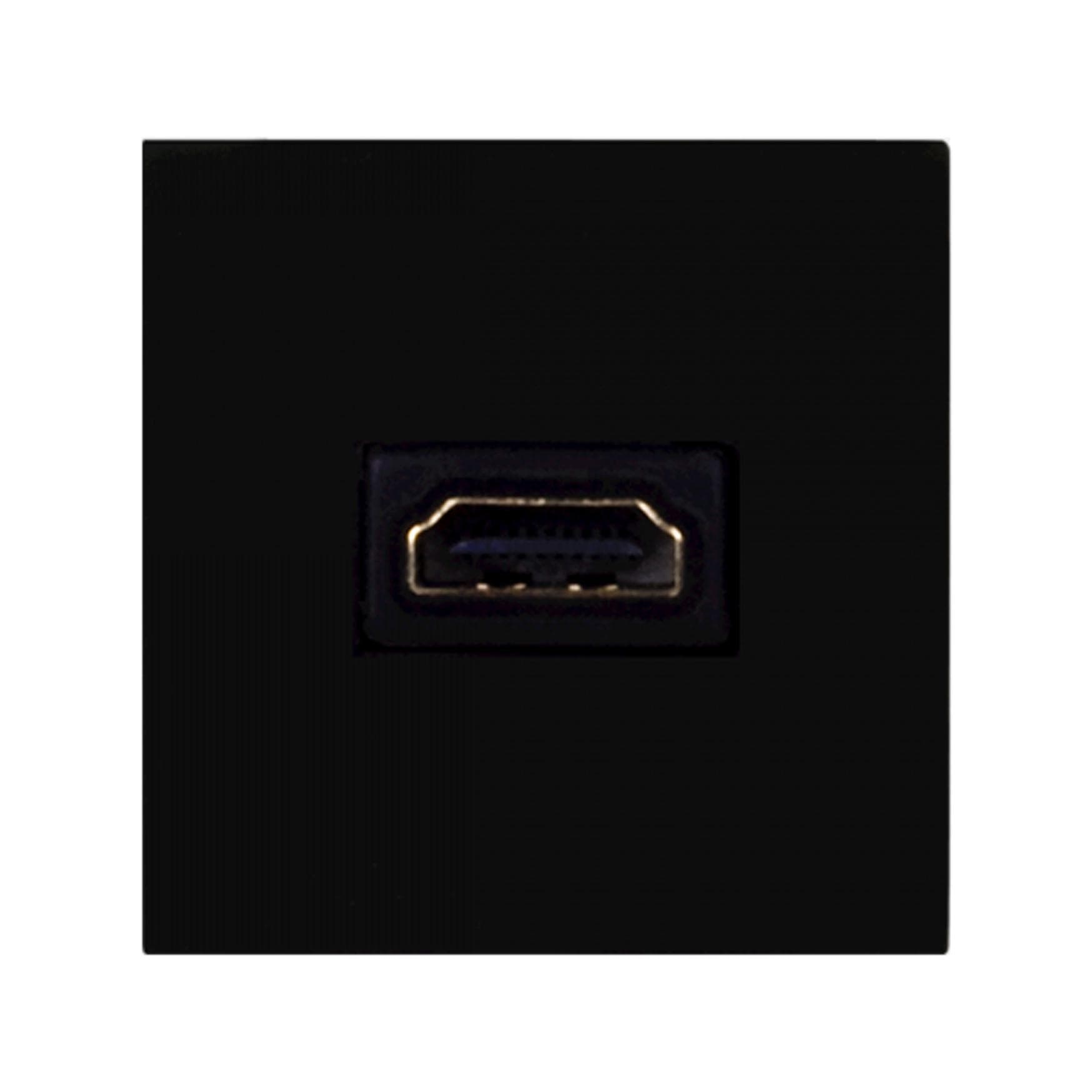 Connection plate HDMI 45 x 45 mm Black version