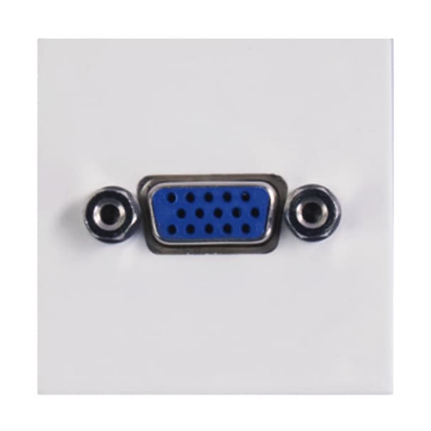 Connection plate VGA 45 x 45 mm White version