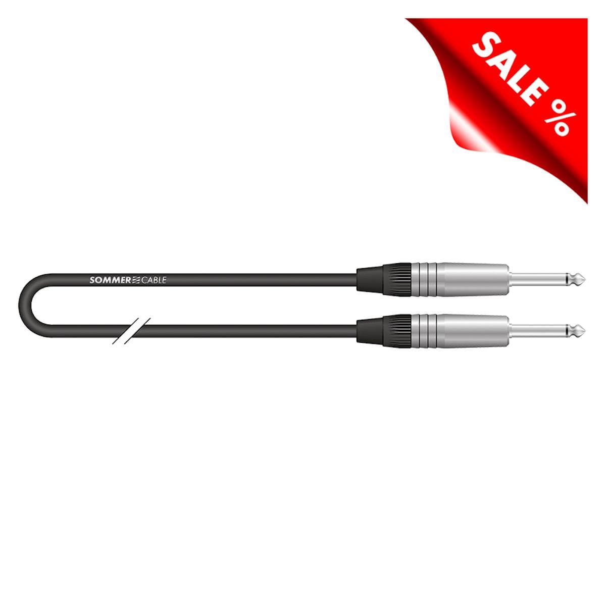 Patch- / insertcable | jack / jack, NEUTRIK | 1,50m | black