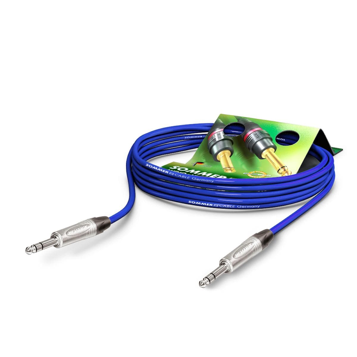 Patch- / insertcable Club Series MKII, 2 x 0,34 mm² | jack / jack, NEUTRIK | 2,50m | blue