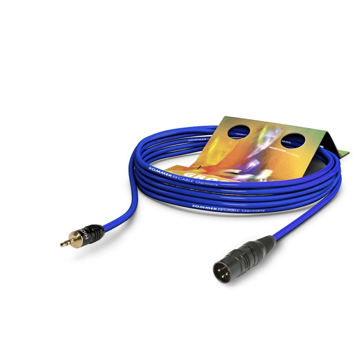 Patch- / insertcable Club Series MKII, 2 x 0,34 mm² | XLR / mini-jack, HICON | 10,00m | blue