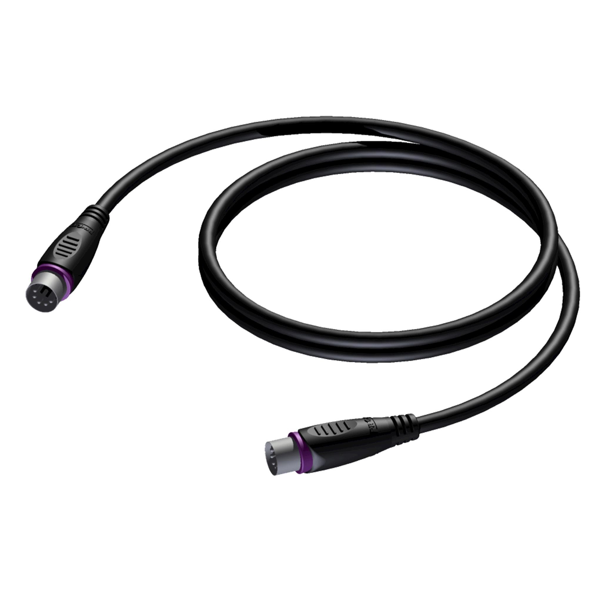 Midi cable - DIN 5 -DIN 5 0,5 meter - hanger