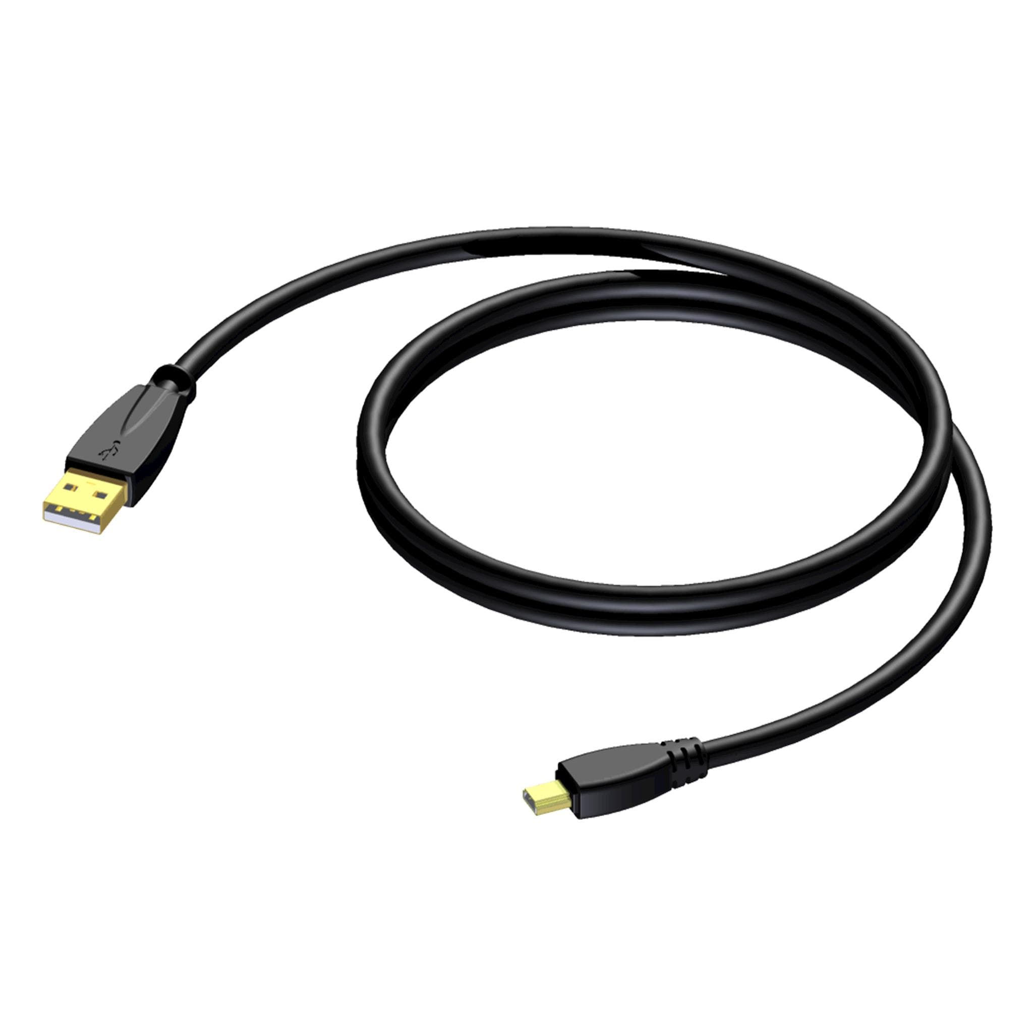 USB A - USB mini B 5 meter - hanger