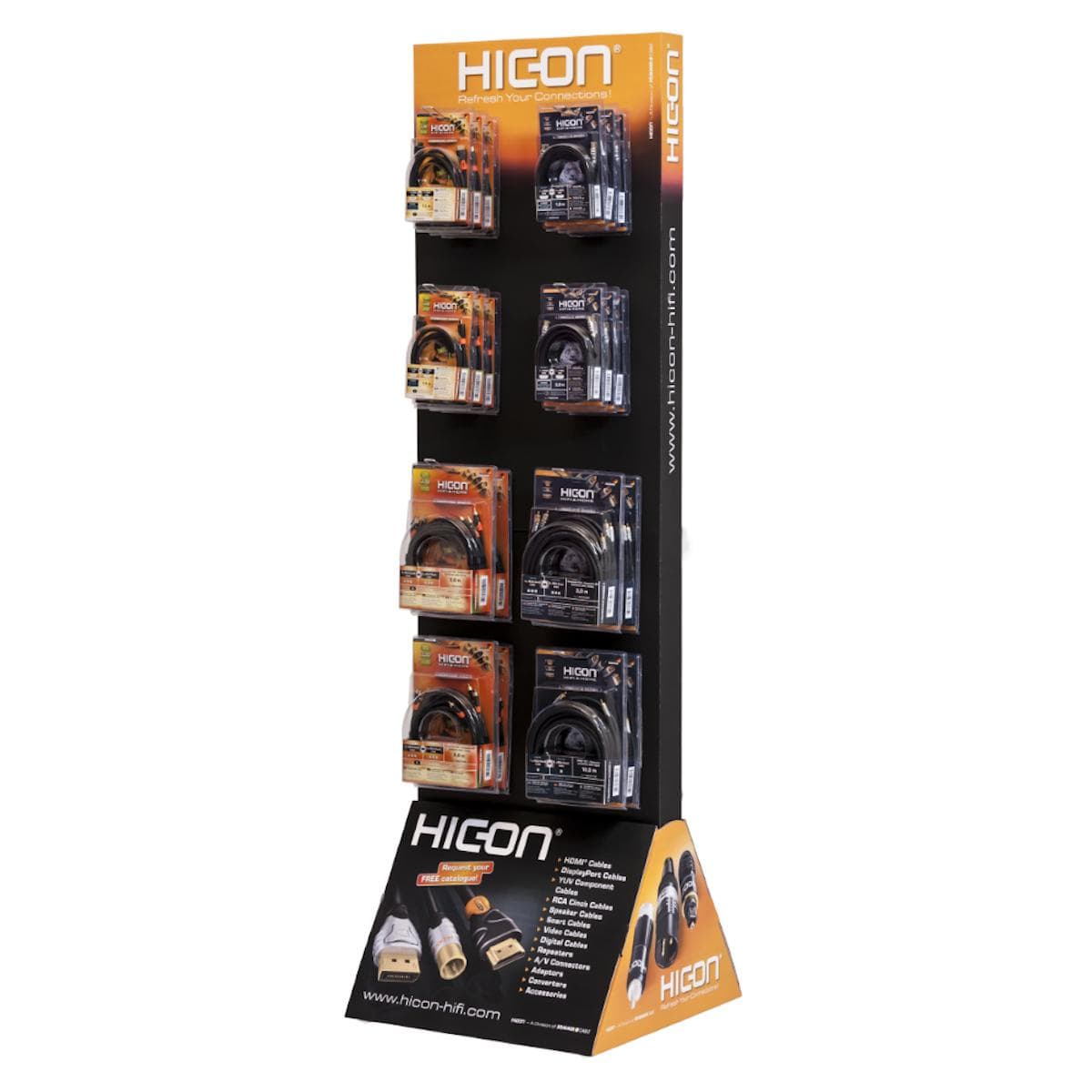 HICON Cardboard-Display, width: 580 mm, height: 1950 mm, green