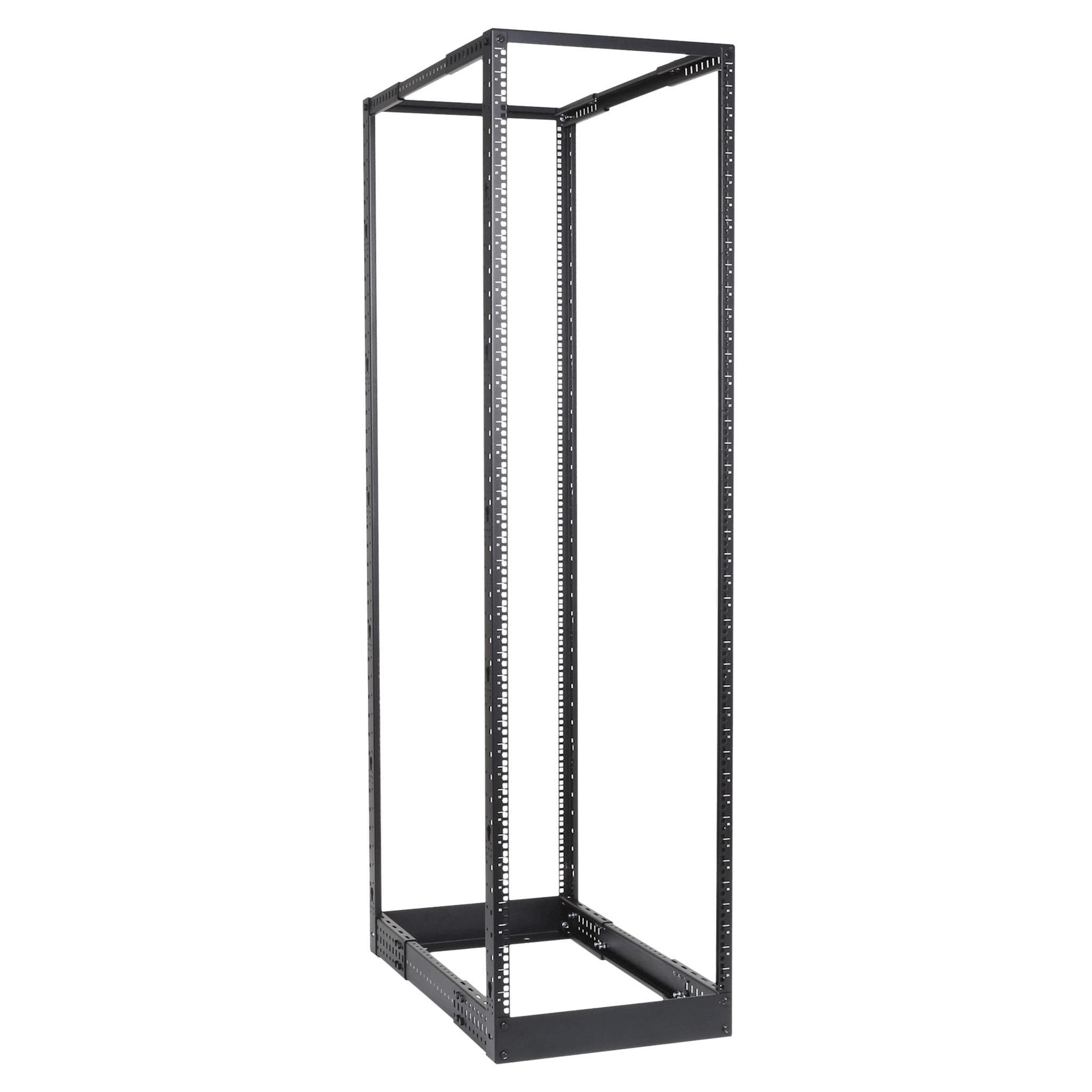 4-post 19" open-frame rack - 42 units - 550~1015 mm depth Black version