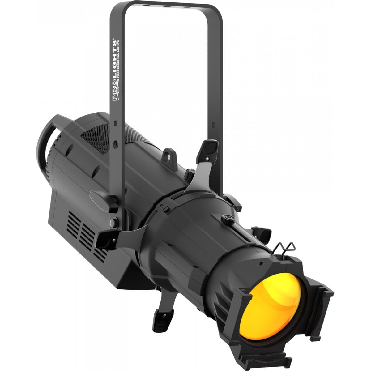 LED Profiler, 91x3W RGBL LEDs, opt.optics, 4 blades, IP20, 216W, 7 kg BK
