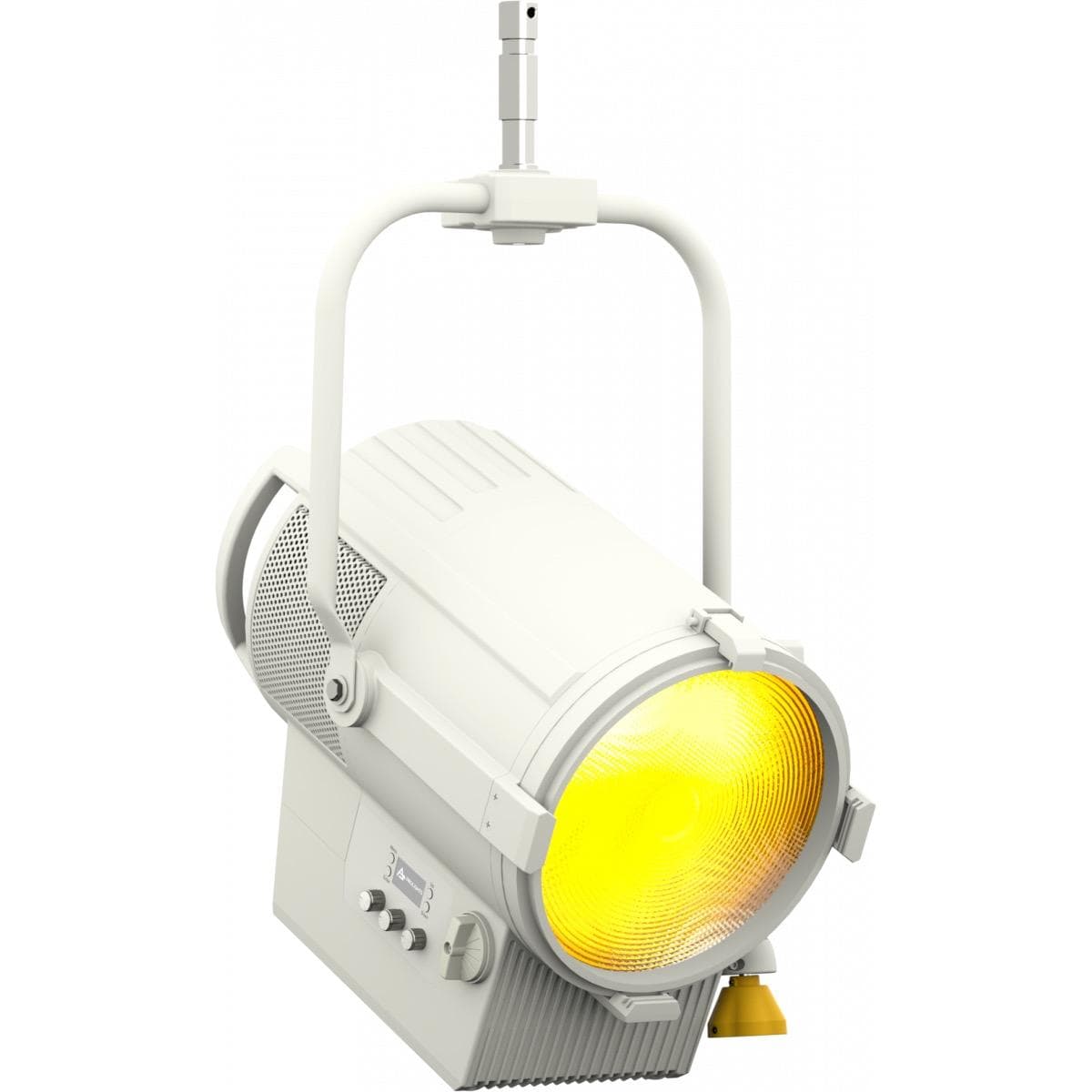 FRESNEL projector PO WH, 500W full colour and TW LED, 17-52°, barndoors incl.