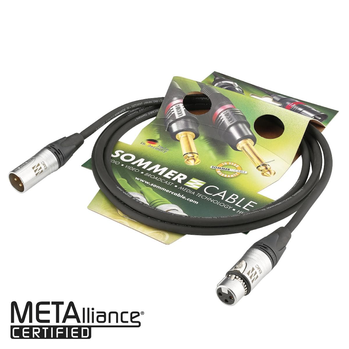 Microphone reference cable EMC-QUAD, 4 x 0,14 mm² | XLR / XLR, Neutrik | 5,00m | black