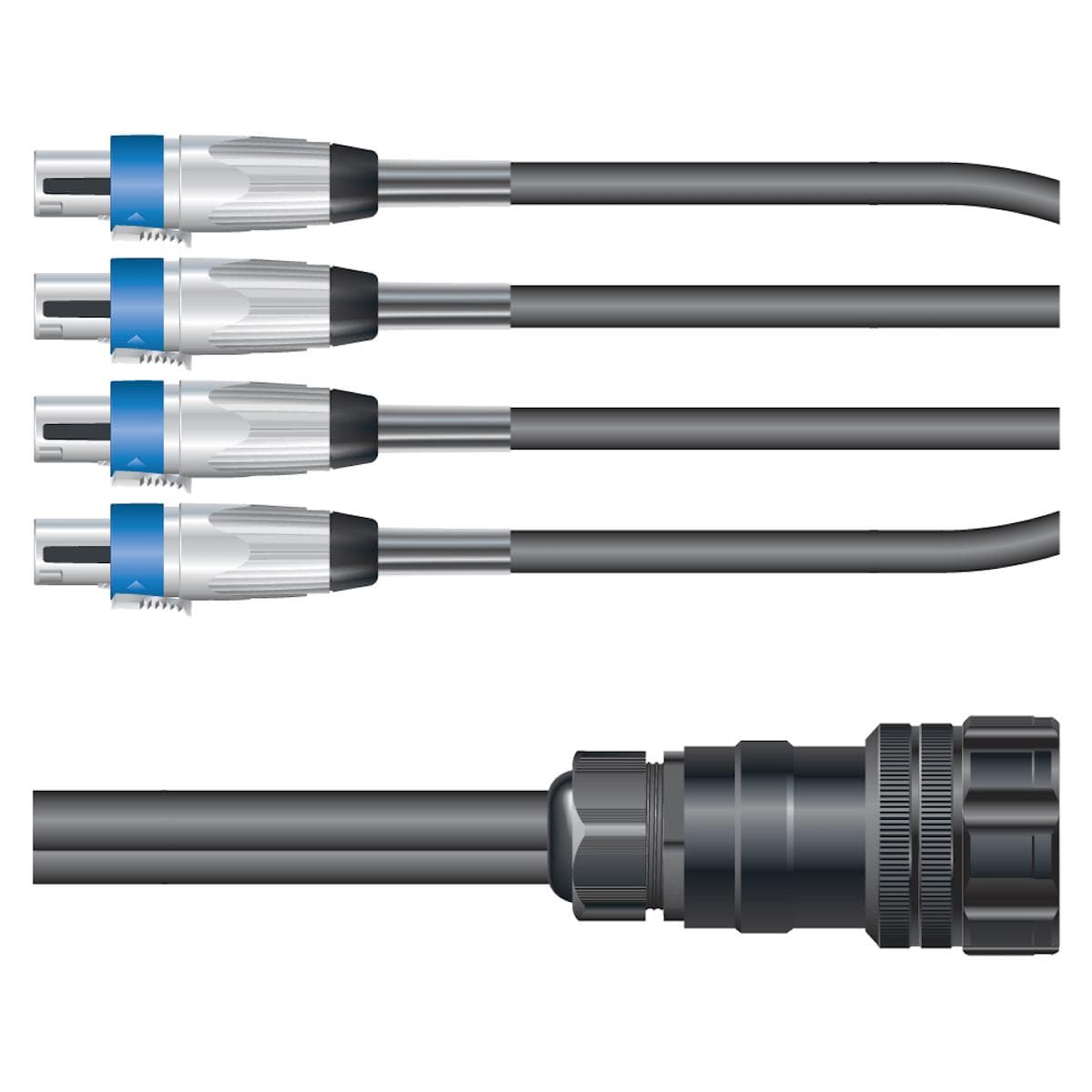 Sommer cable Speaker System , HI-SOCA 19-MP/Speakon 4-pole; HICON/NEUTRIK | 04/00 | 2,50m