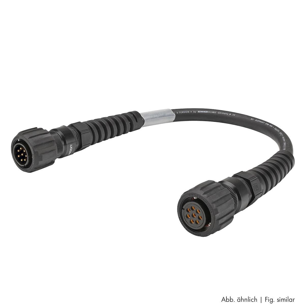Sommer cable Speaker System , LK 8-pole male/LK 8-pole female; HICON; both multipin´s with retainer