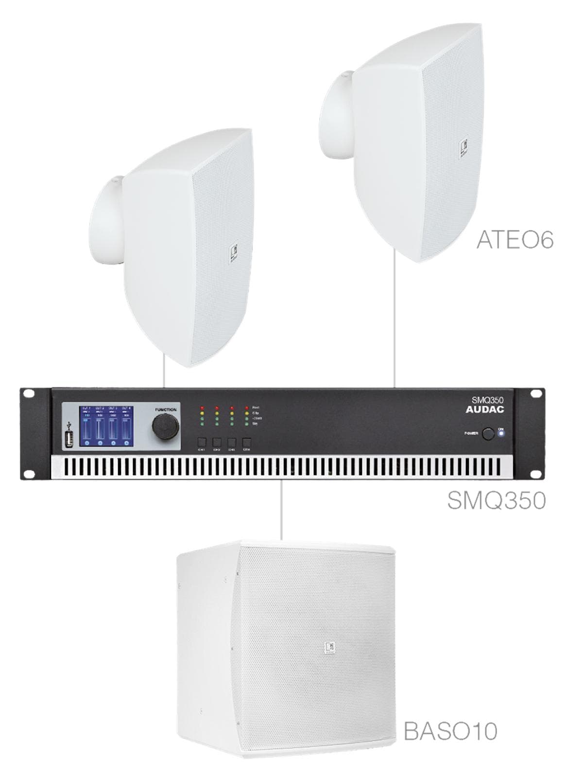 FESTA6.3/W 2 x ATEO6 + BASO10 + SMQ350 White version