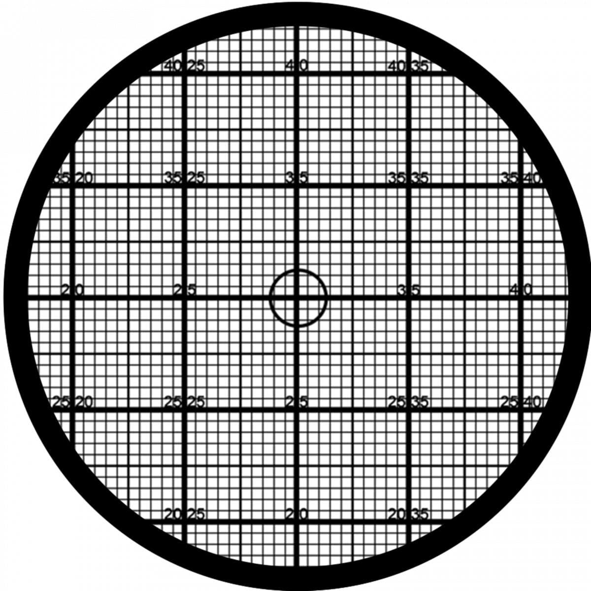 Custom glass grid gobo for MOSAICO, used to map perfectly any building surface