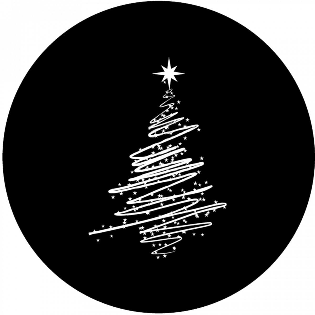 Gobo in borosilicate glass.Christmas tree.øE26.8, øIMG23