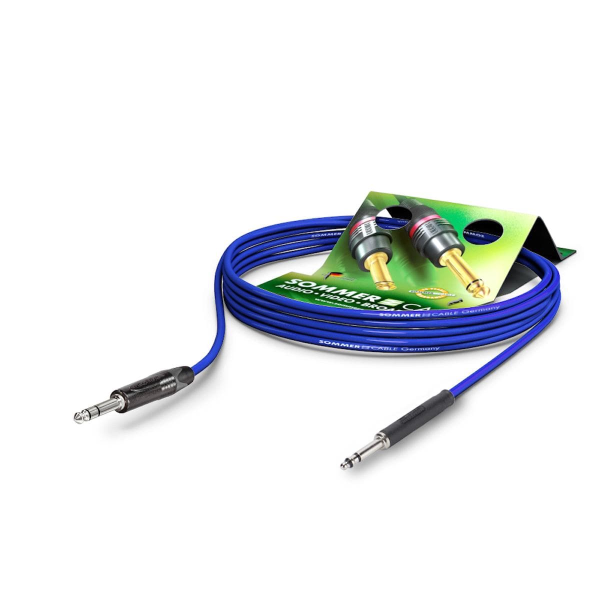 Patch cable, tt-phone SC-Goblin, 2 x 0,14 mm² | TT-Phone / Jack, NEUTRIK | 0,50m | blue