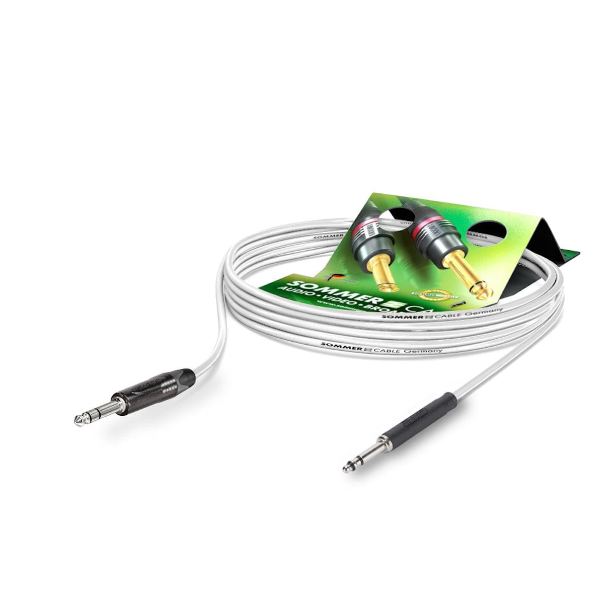 Patch cable, tt-phone SC-Goblin, 2 x 0,14 mm² | TT-Phone / Jack, NEUTRIK | 0,50m | white
