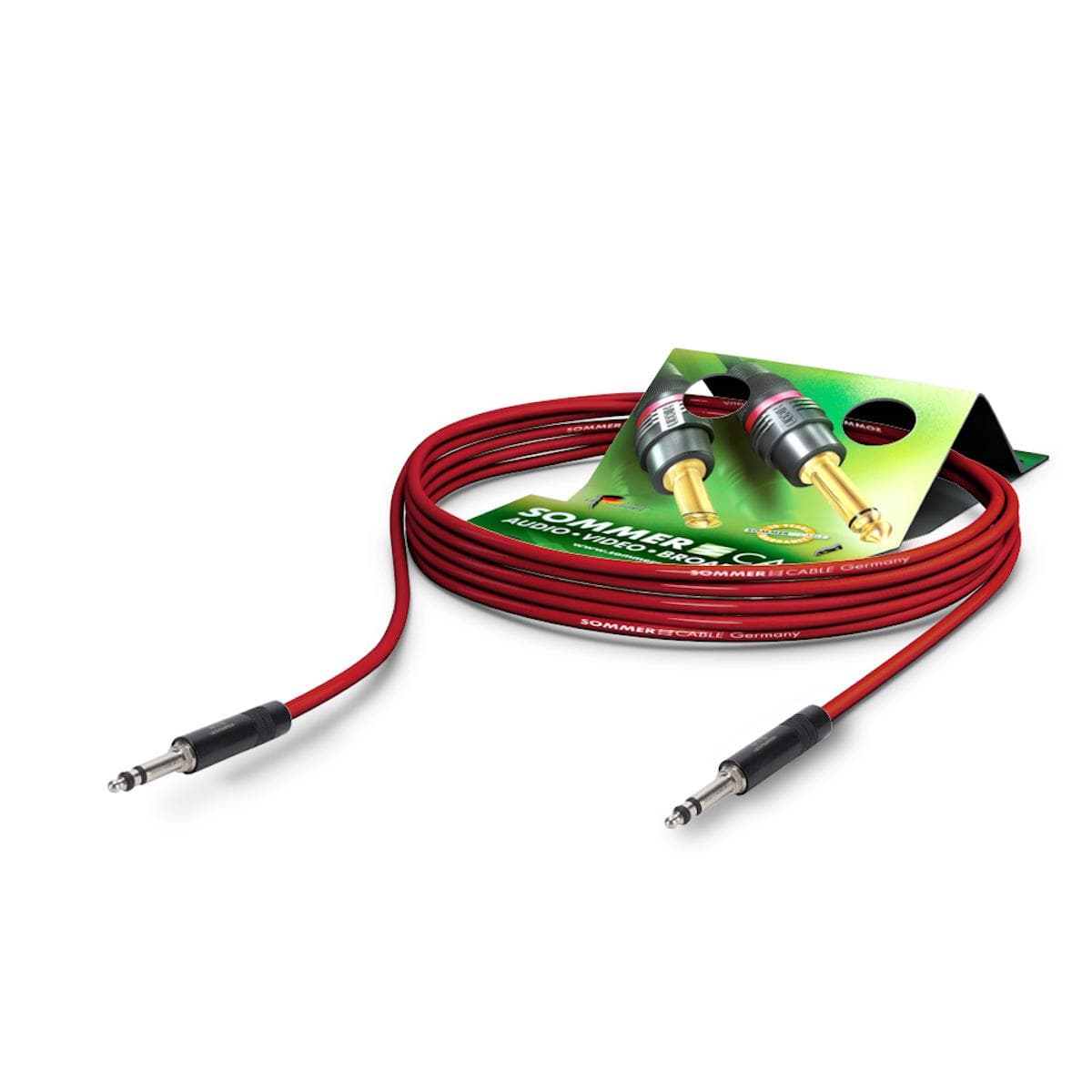 Patch cable, b-gauge SC-Goblin, 2 x 0,14 mm² | B-Gauge / B-Gauge, NEUTRIK | 0,75m | red