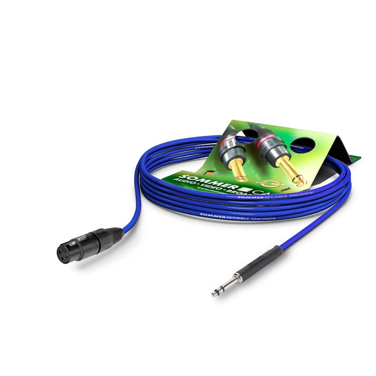 Patch cable, tt-phone SC-Goblin, 2 x 0,14 mm² | XLR / TT-Phone, NEUTRIK | 1,00m | blue