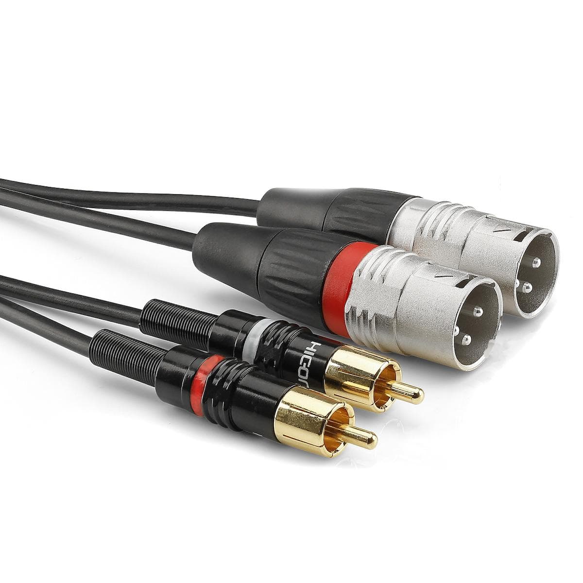 Instrument cable | 2 x XLR / 2 x RCA, HICON | 0,60 m