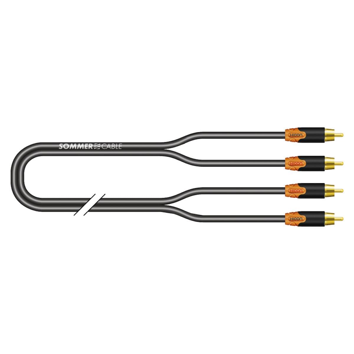 Rca cable RCA, 2 | RCA / RCA, HICON | 0,75 m