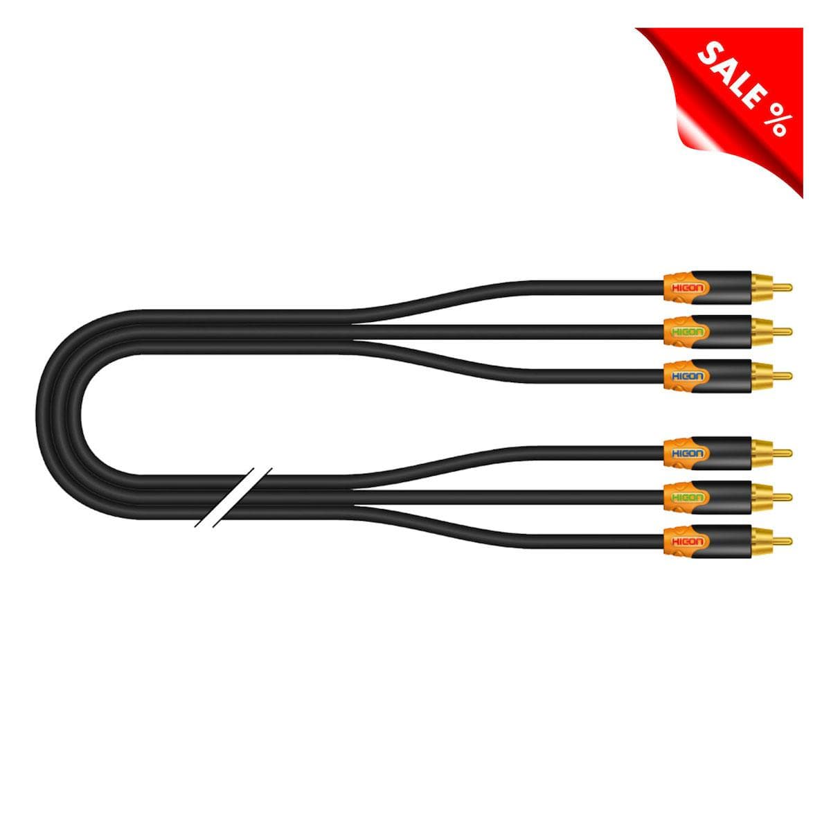 Yuv cable YUV / Component, 3 | RCA / RCA, HICON | 3,00m