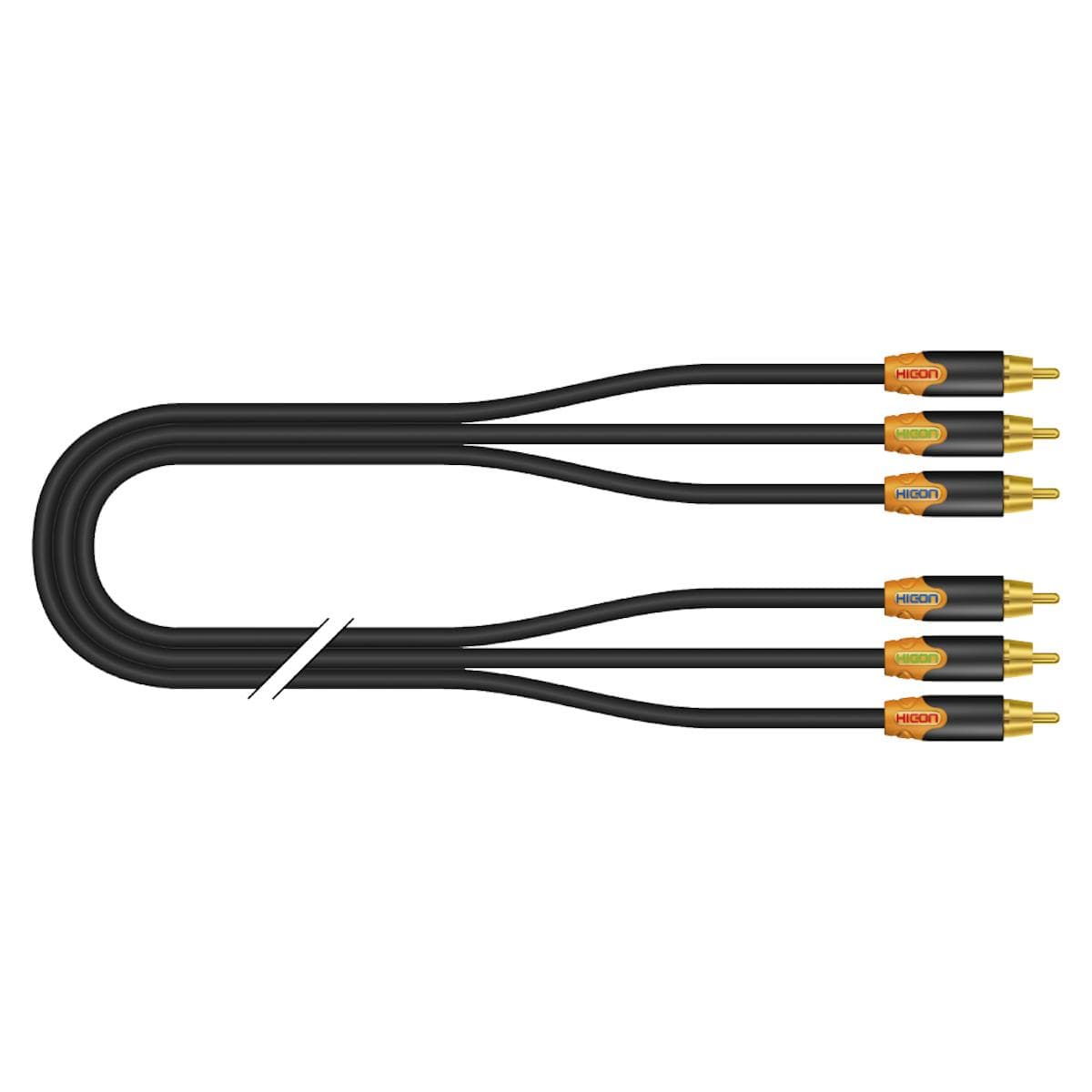 Yuv cable YUV / Component, 3 | RCA / RCA, HICON | 5,00m