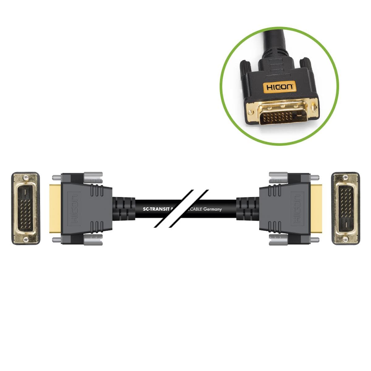 Monitor cable DVI-D, 24 | DVI-D / DVI-D, HICON | 20,00m