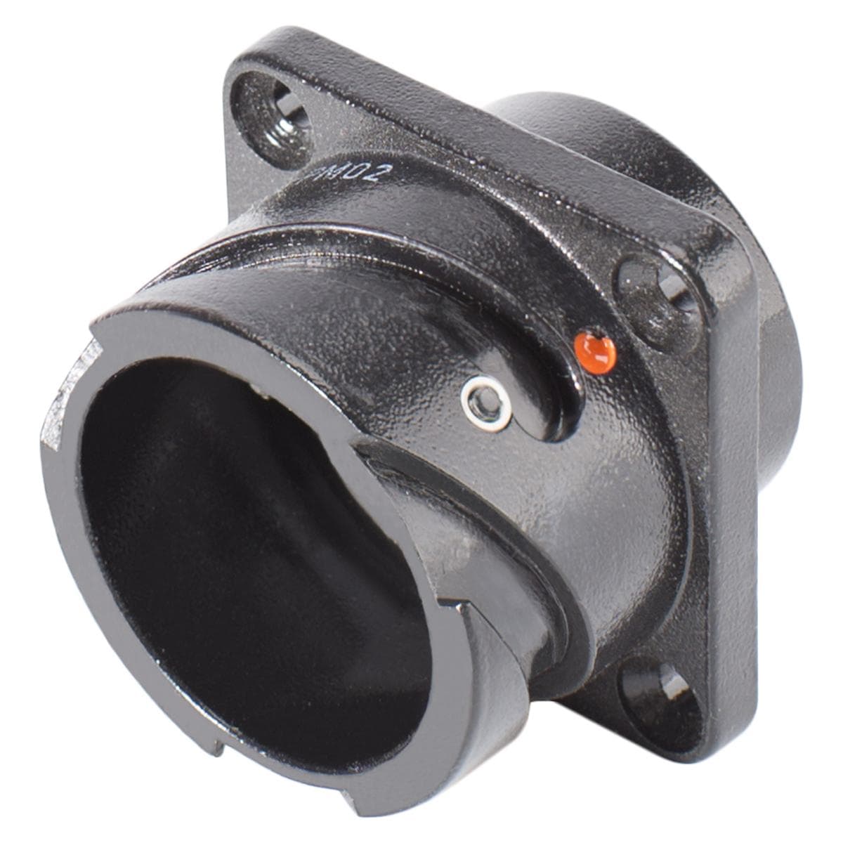 HICON Rund-LK, arrangement 20-11, Contact Size 16, 13-pol, metal, Panel connector, Bajonet, black