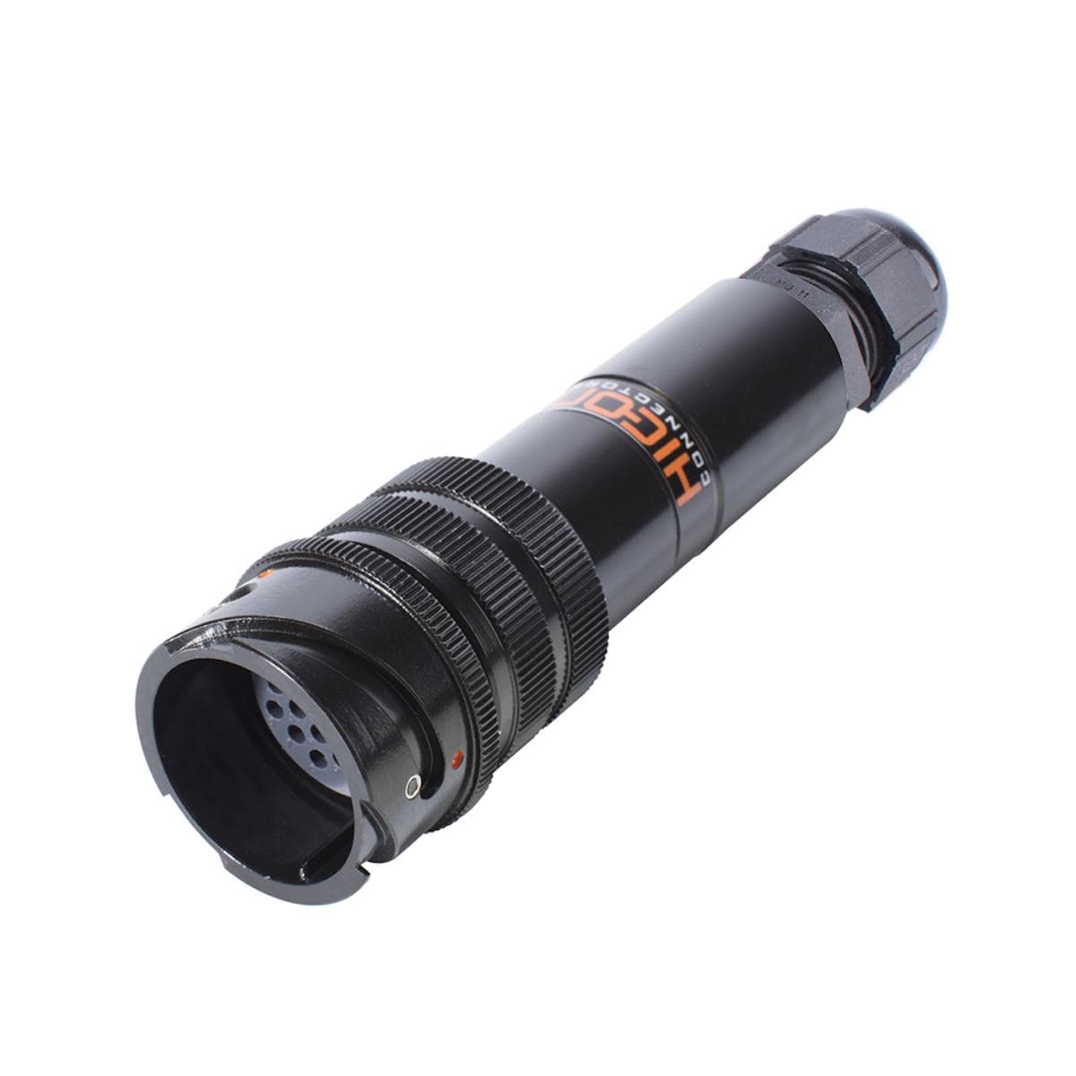 HICON Round LK, arrangement 24 A – 25, size 16, 25-pole , metal, Cable connector, Bajonet, black