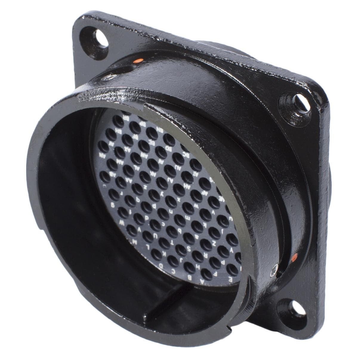 HICON Round LK, arrangement 40-56, size 16, 85-pole , metal, Panel connector, Bajonet, black