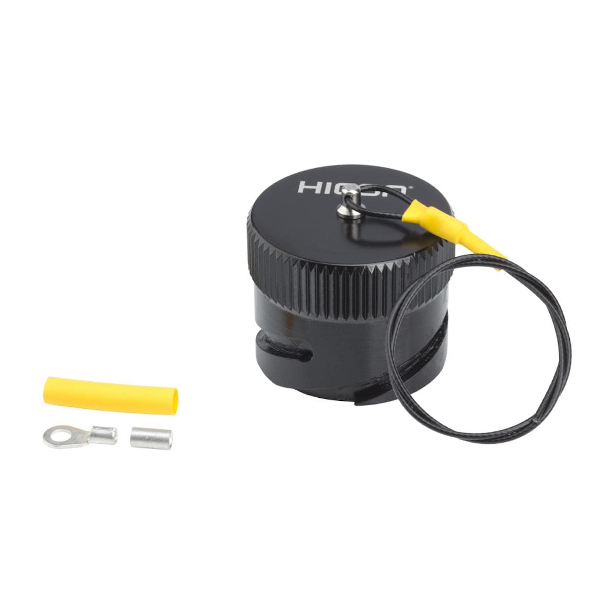 HICON Round-LK 25 female (CIR25), Cover cap, Bajonet, black