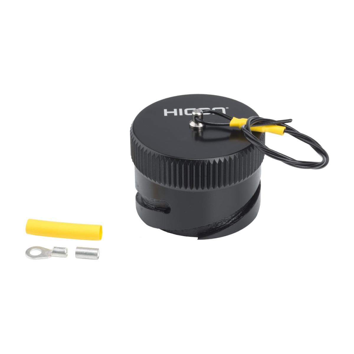 HICON Round-LK 37 female (CIR28), Cover cap, Bajonet, black