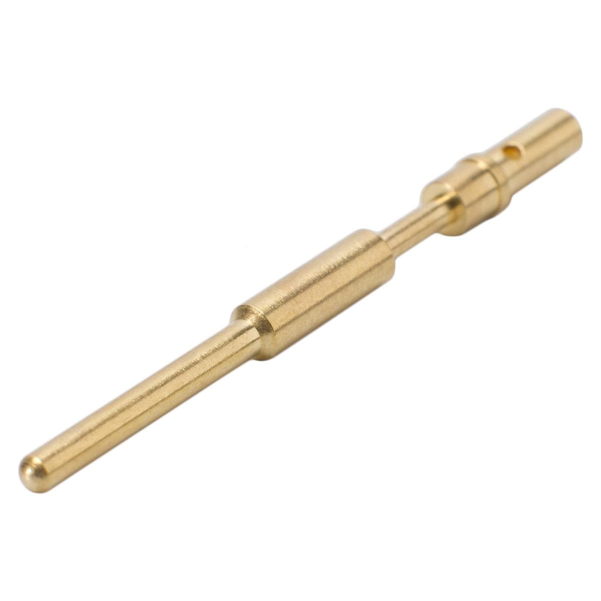 Contact connector male, crimp-, gold plated contact(s), max. 0,6 mm²
