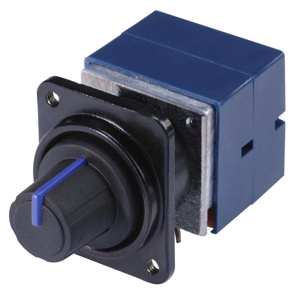 HICON Stereo potentiometer, D-size, blue for SYS-series