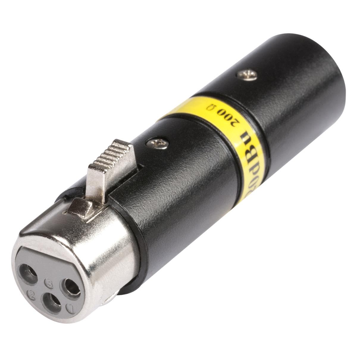 HICON Adapter | XLR 3-pole male/XLR 3-pole female straight, black