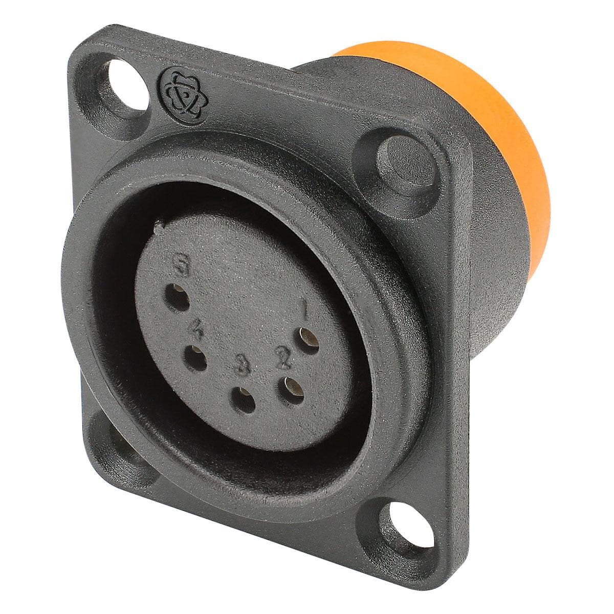 HICON XLR, Waterproof and dustproof to IP54, 5-pol, female connector, gold plated contact(s)