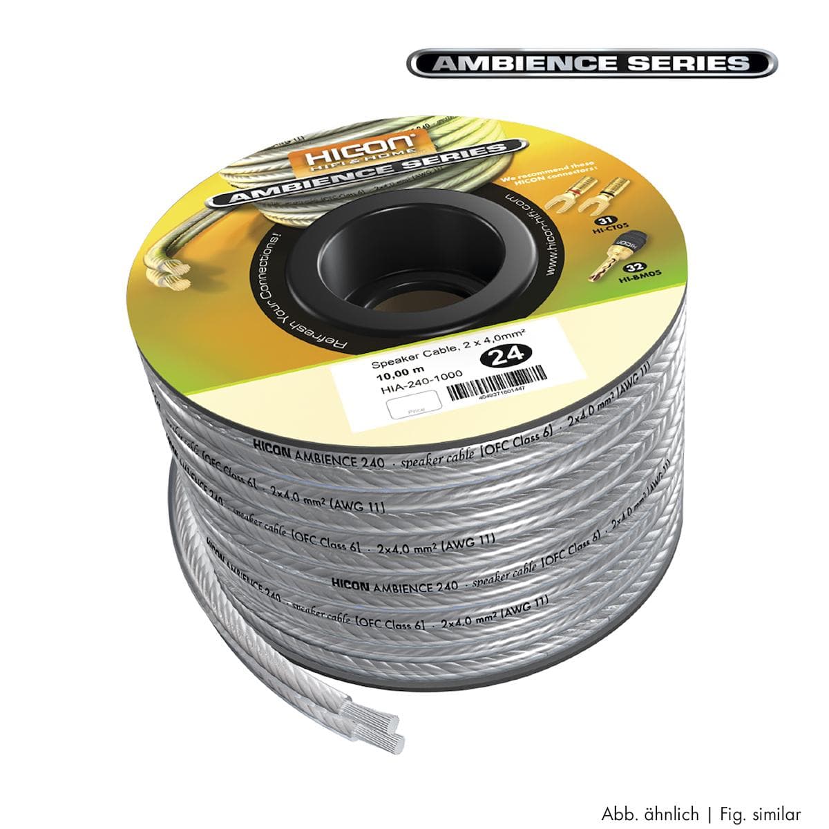 Speaker cable, 2 x 4,00 mm² | 30,00 m