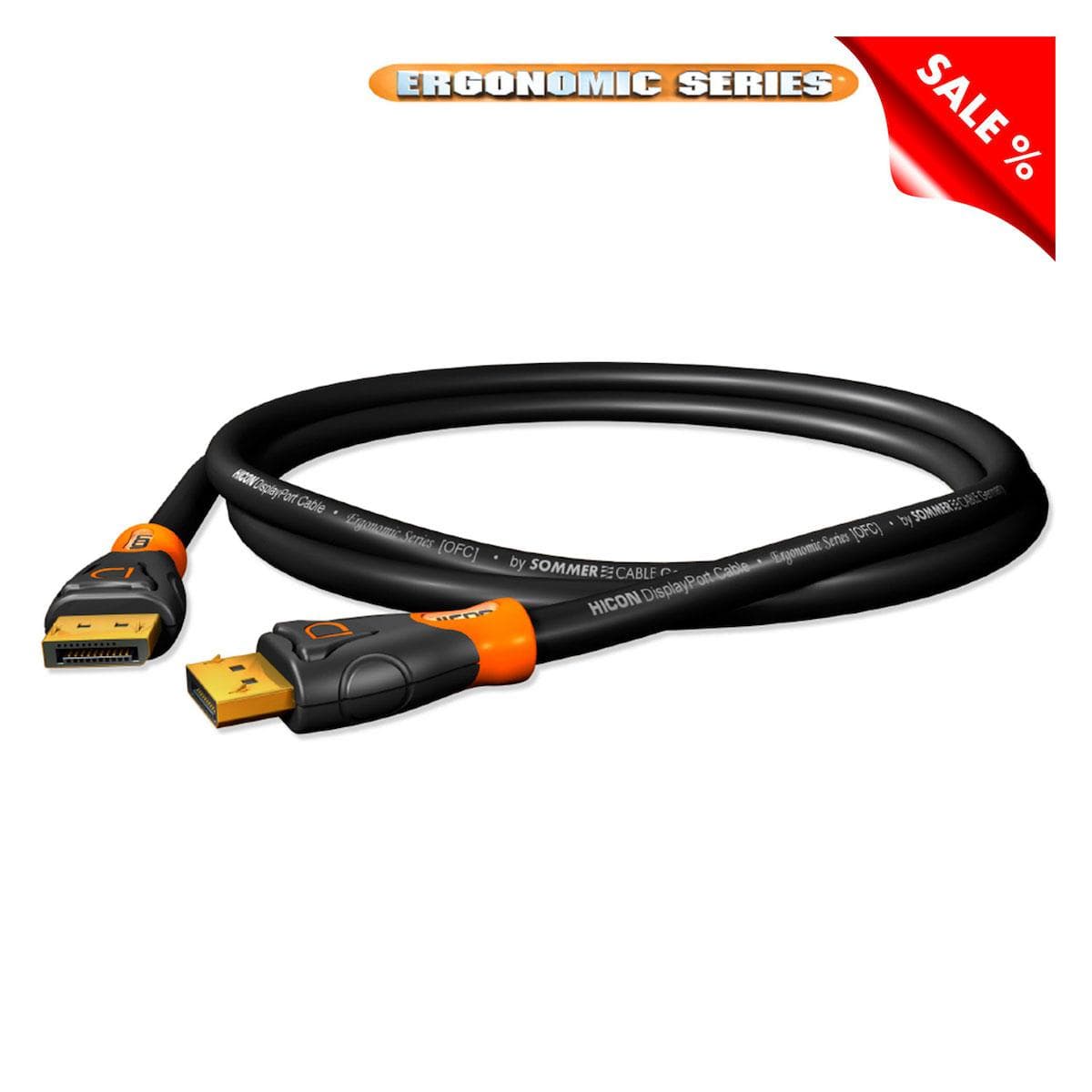 Multimedia cable DISPLAYPORT 1.3, 20 | DisplayPort / DisplayPort, HICON | 15,00m